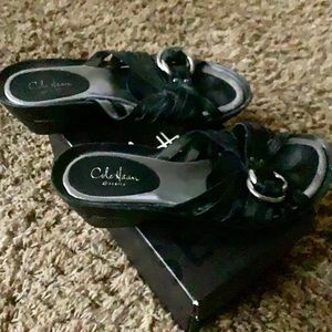 Cole Hann backless slipons